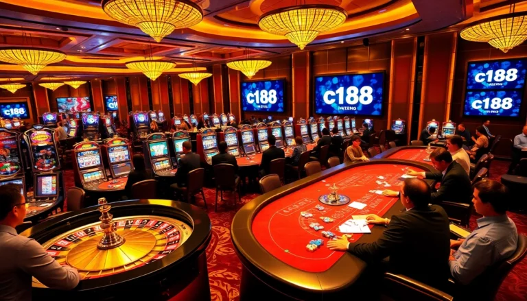 Experience the thrill of live casino gaming where c168 players dive into poker tables filled with action and excitement.