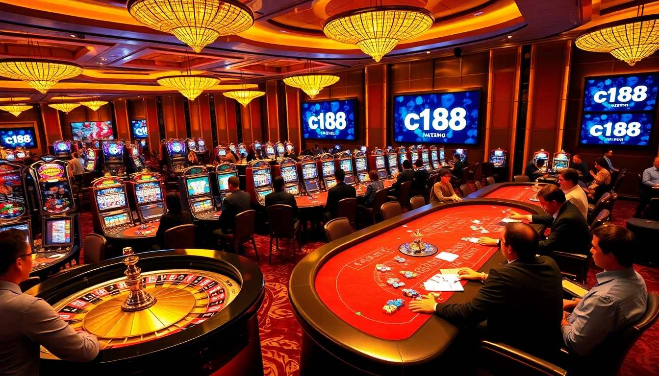 Experience the thrill of live casino gaming where c168 players dive into poker tables filled with action and excitement.