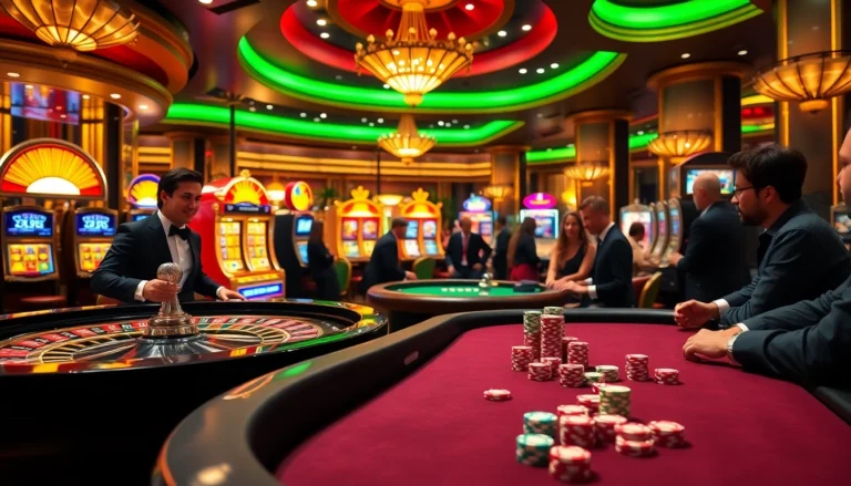 Experience thrilling moments at the 789f casino with vibrant slot machines and strategic poker games.
