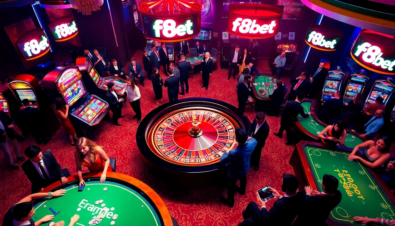 Experience the thrill of f8bet at an exciting casino with roulette, slots, and live games.