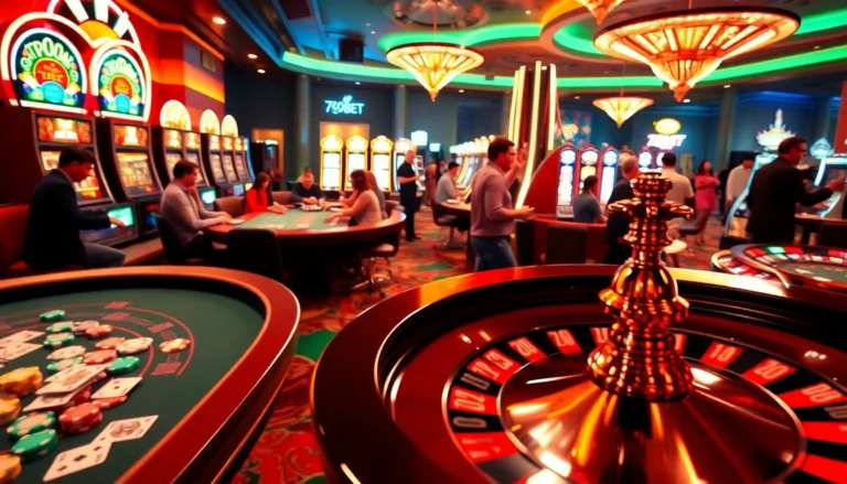 Enjoy the thrill of winning with 789BET at a vibrant casino table.
